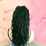 Half Cornrows & Half Curls